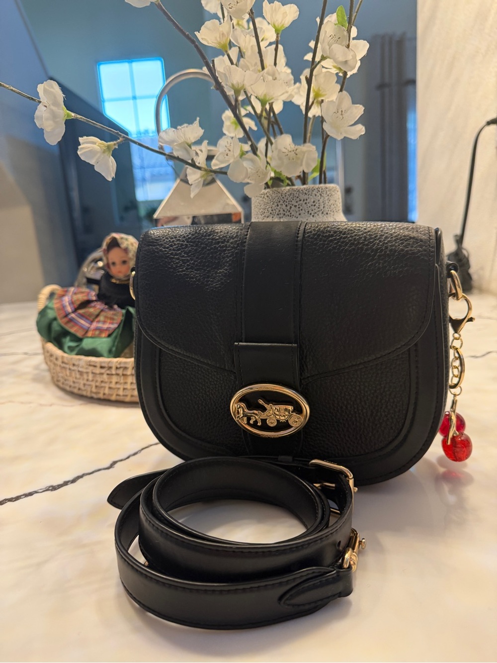 Coach Leather Bag with a Rare Design